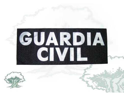 Logo reflectante Guardia Civil chaleco táctico