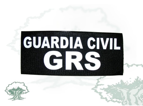 Logo reflectante GRS de la Guardia Civil