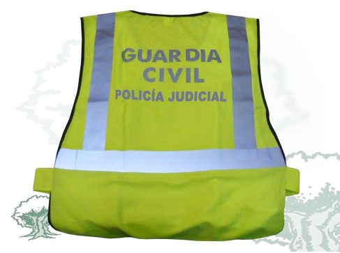 Chaleco reflectante Policía Judicial Guardia Civil