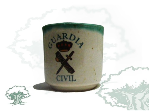 Chupito Guardia Civil de cerámica