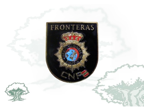 Distintivo Fronteras de la Policía Nacional metálico