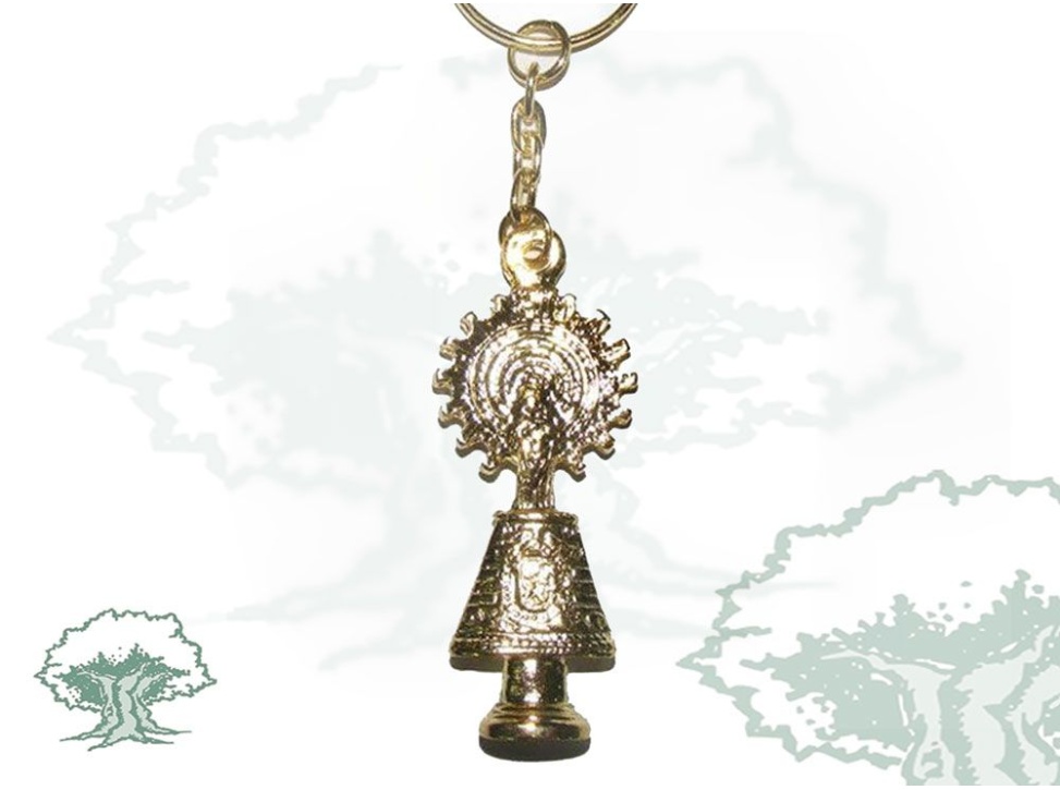 Llavero Virgen del Pilar figura