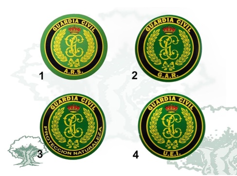 Pegatina Especialidades Guardia Civil