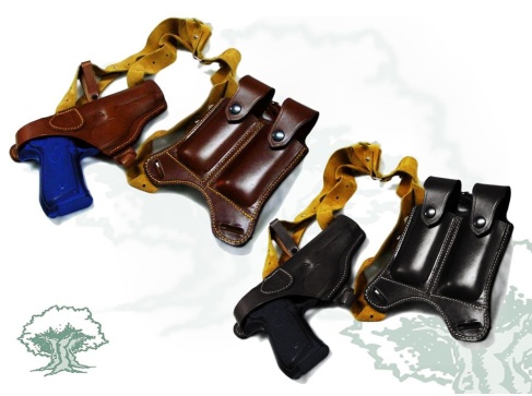 Funda sobaquera/riñonera con porta cargador doble