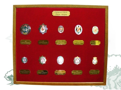 Cuadro vitrina Policía Nacional