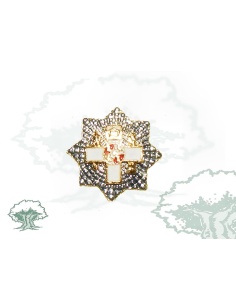 Pin Gran Placa Mérito Militar distintivo blanco