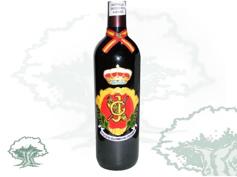 Botella de vino Guardias Jóvenes