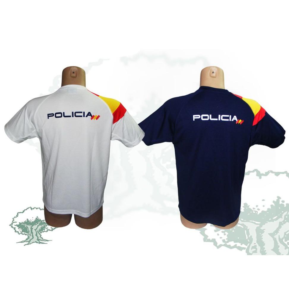 Camiseta técnica Policía Nacional bandera España