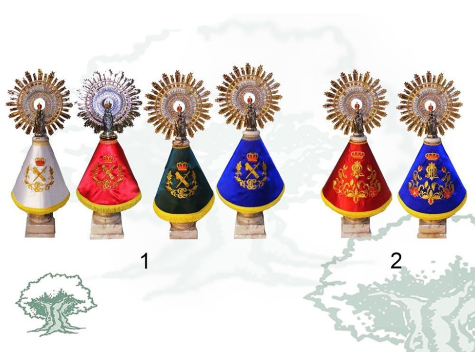 Figura Virgen del Pilar varios colores