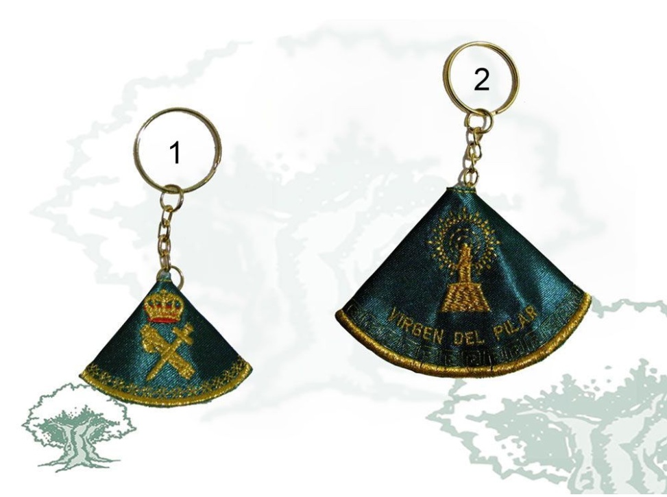 Llavero Virgen del Pilar manto
