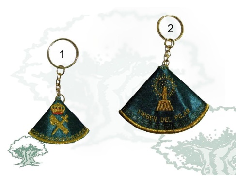 Llavero manto de la Virgen del Pilar