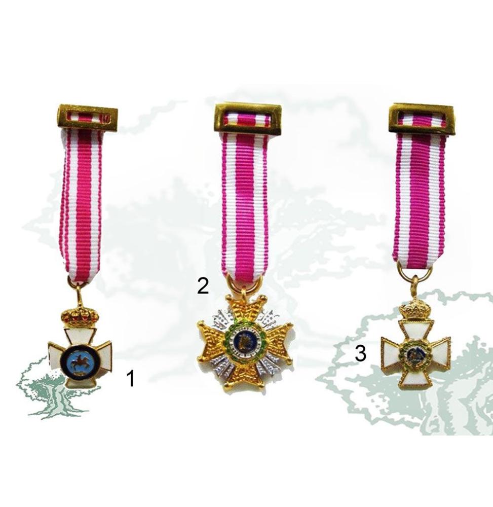 Cruz de la Real y Militar Orden de San Hermenegildo miniatura