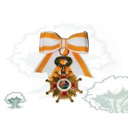Cruz Dama de la Orden de Isabel la Católica con lazo