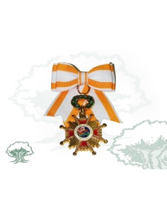 Cruz Dama Orden de Isabel la Católica con lazo
