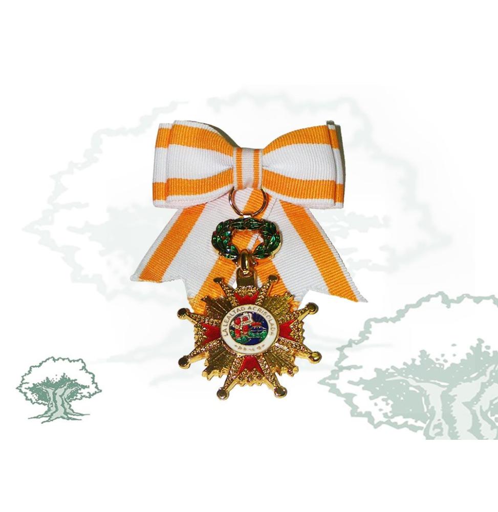 Cruz Dama de la Orden de Isabel la Católica con lazo