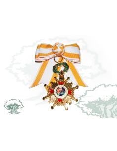 Cruz Dama Orden de Isabel la Católica con lazo para Oficial