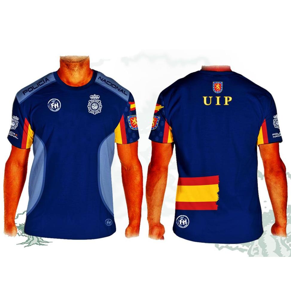 Camiseta técnica UIP de la Policía Nacional Fuerza y Honor