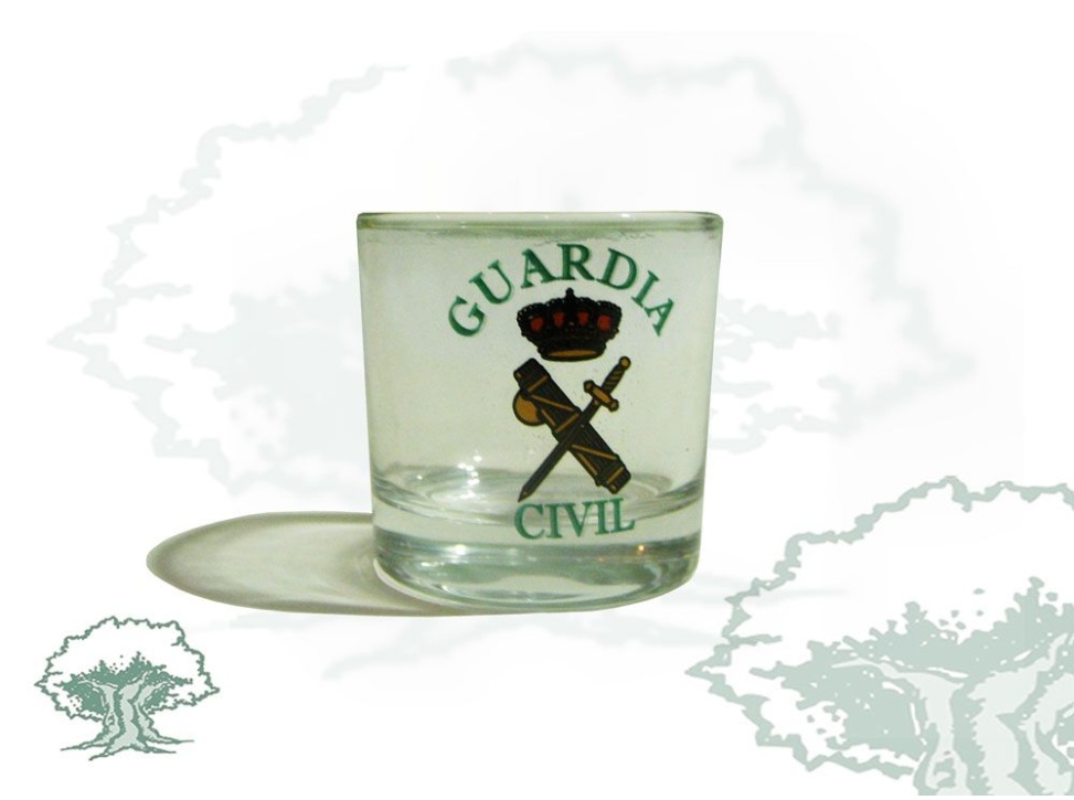 Chupito Guardia Civil de cristal