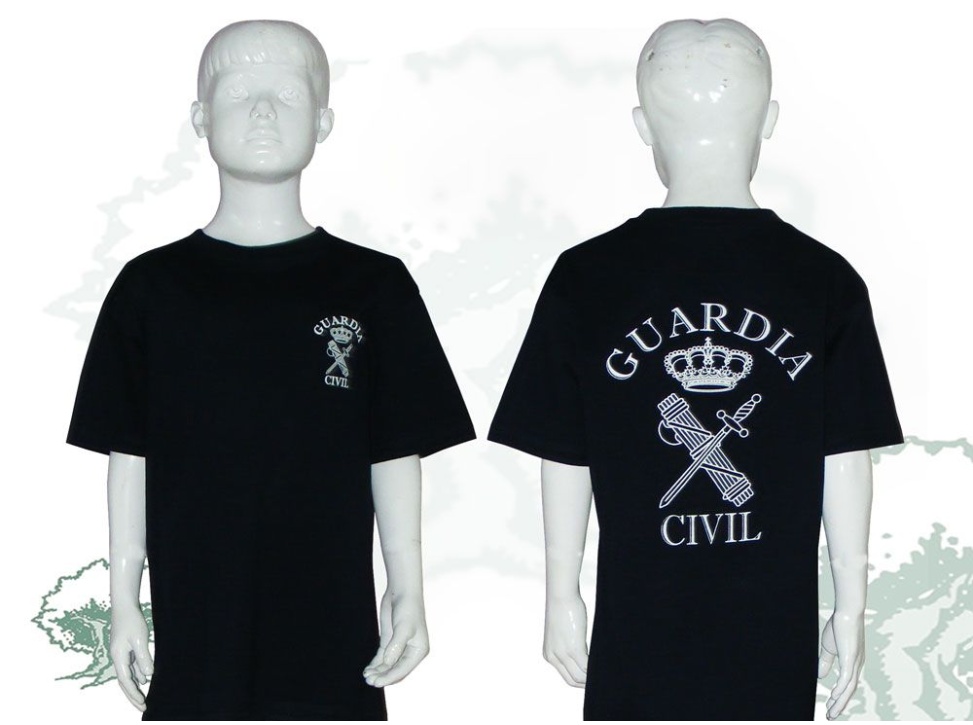 Camiseta Guardia Civil de niño varios colores