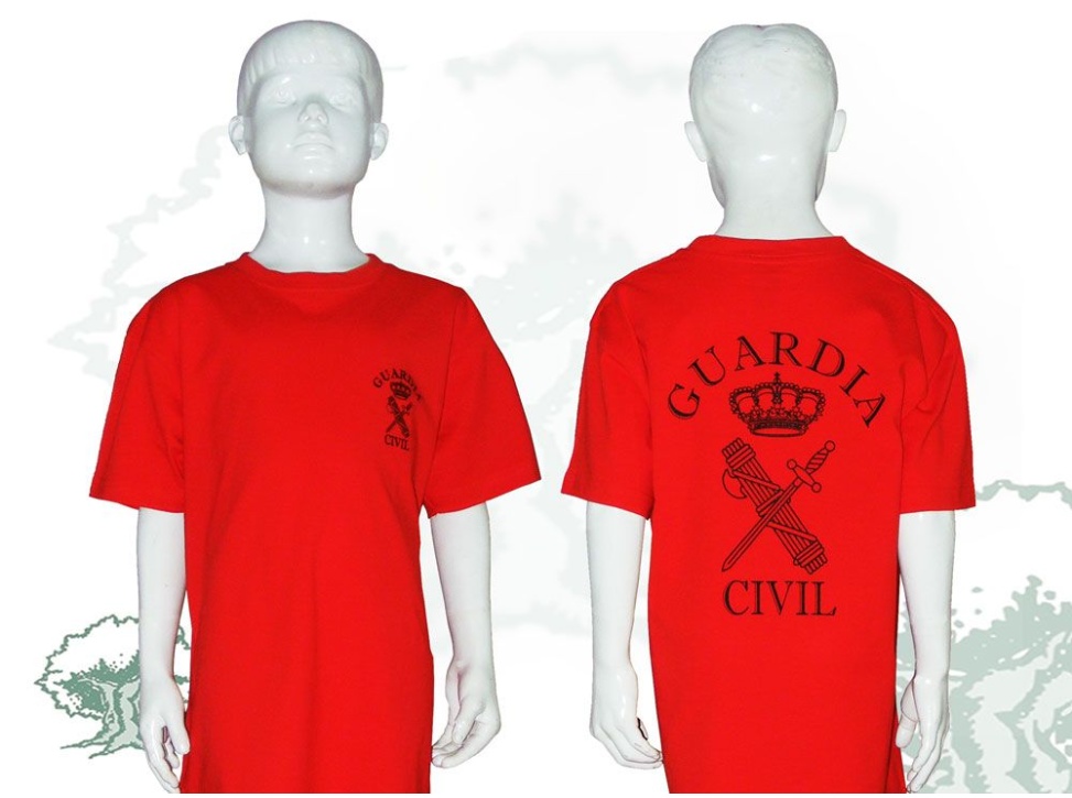 Camiseta Guardia Civil de niño varios colores