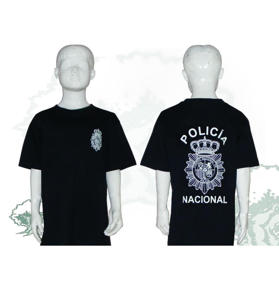 Alpimara Camiseta Policía Nacional 100% Algodon Niño (Negro, 3/4):  : Moda