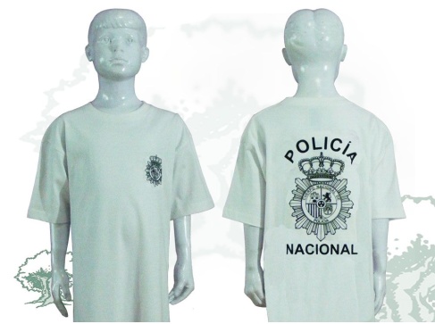 Camiseta Policía Nacional de niño varios colores