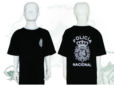 Camiseta Policía Nacional de niño varios colores