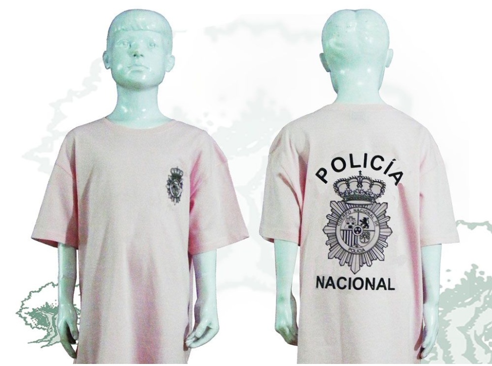 Camiseta Policía Nacional de niño varios colores