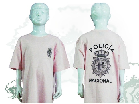 Camiseta Policía Nacional de niño varios colores