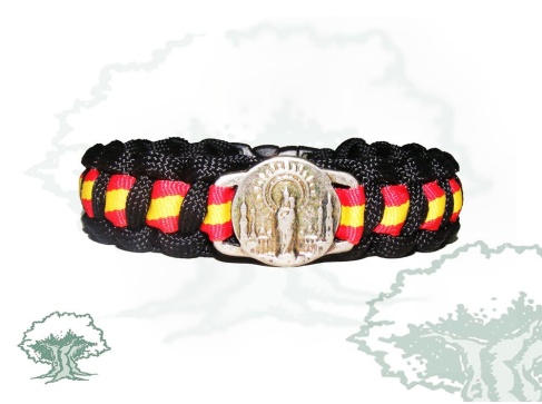 Pulsera Virgen del Pilar de paracord