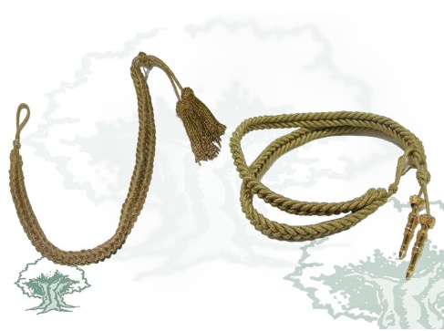 Cordón doble hilos de oro niño