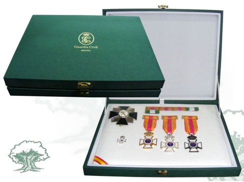 Estuche Guardia Civil para medallas