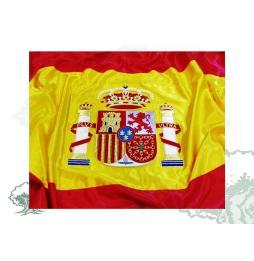 Bandera de España bordada a mano