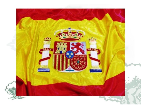 Bandera España bordada a mano