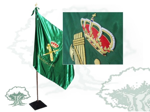 Bandera Guardia Civil bordada a mano