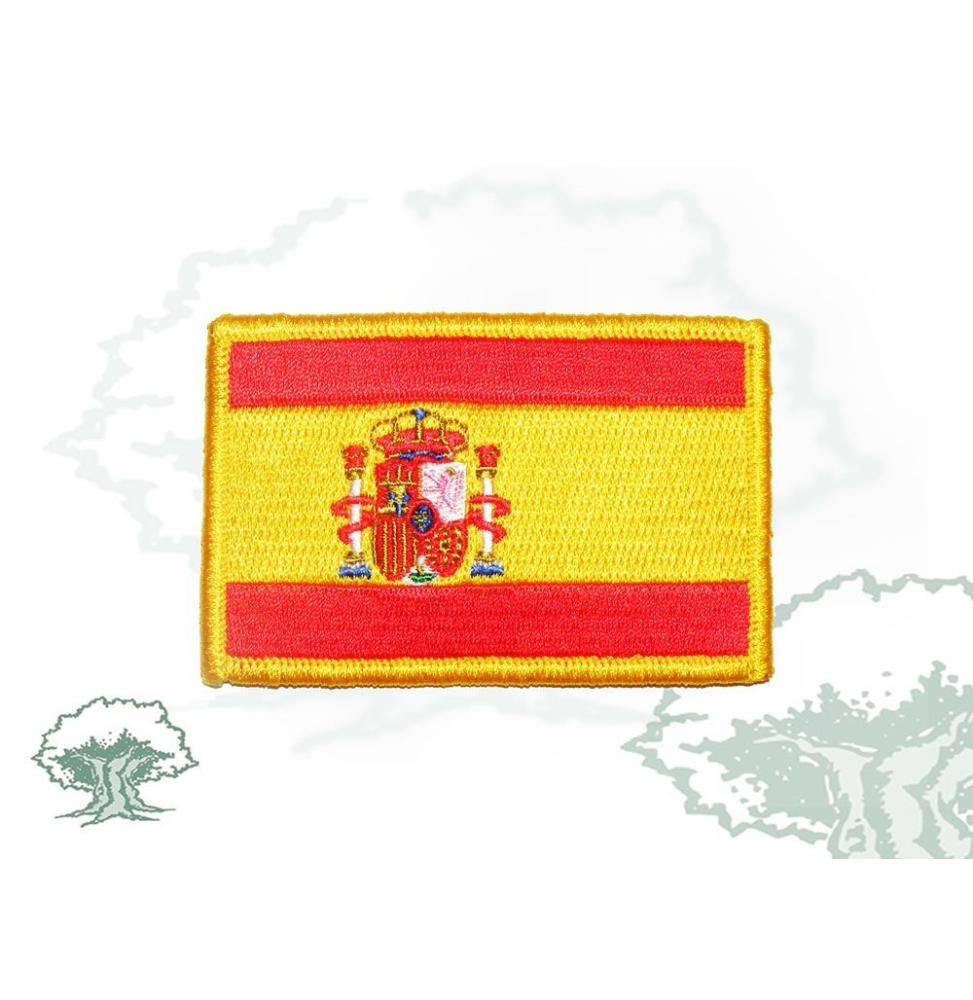 Parche bandera de España con escudo constitucional mediano