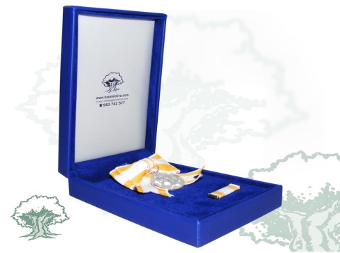 Medalla Dama Orden de Isabel la Católica lazo plateada