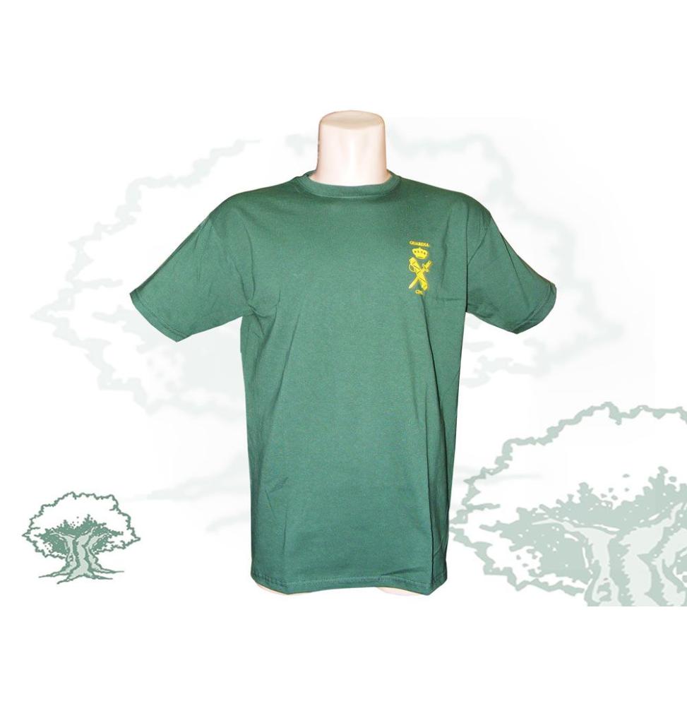 recompensa Física justa Camiseta Guardia Civil serigrafiada verde