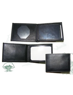 Cartera Guardia Civil billetera doble para chapa octogonal vertical