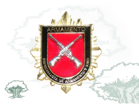 Distintivo de permanencia Especialista en Armamento y Tiro Policía Nacional