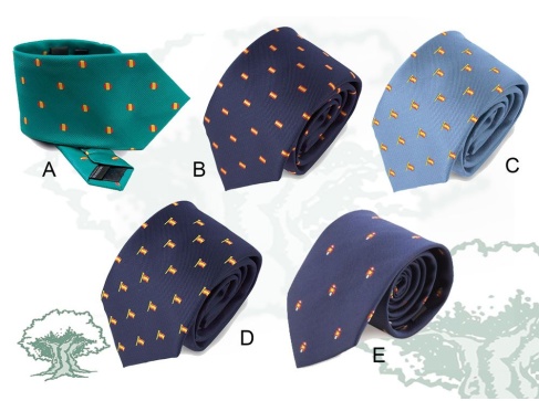 Corbata con bandera de España