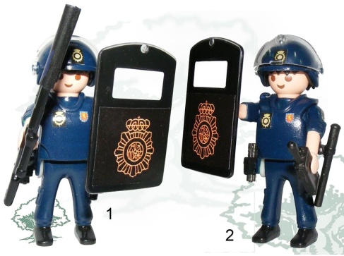 Muñeco articulado UIP Policía Nacional