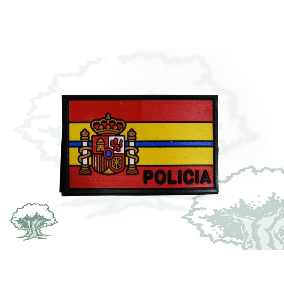 PARCHE BANDERA DE ESPAÑA 7X5 CMS (ROJO Y AMARILLO) POLICIA