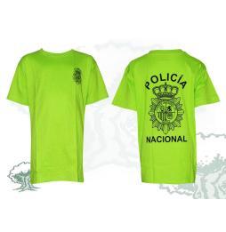 Camiseta de algodon Policía Nacional liquidación