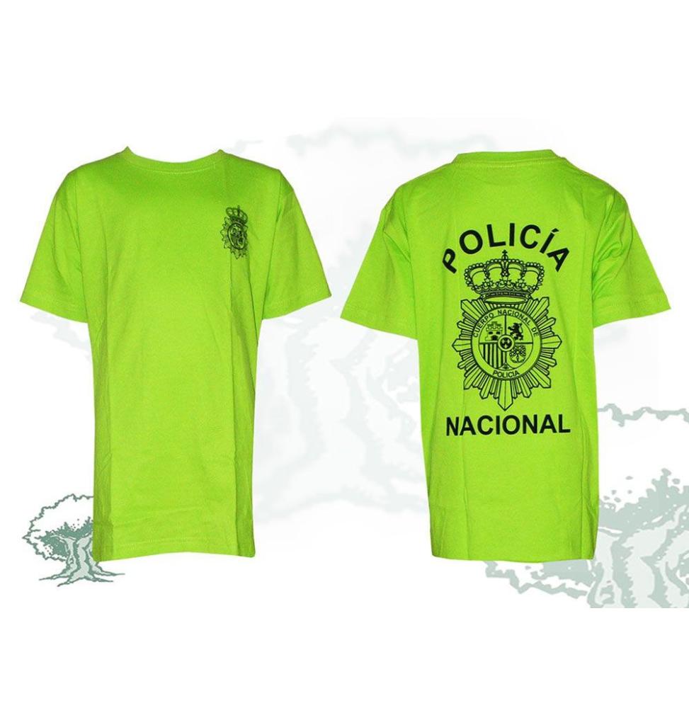 Camiseta Policia Nacional Española. UPR Burgos 100% Algodón, De