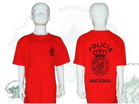Camiseta Policía Nacional liquidación de niño
