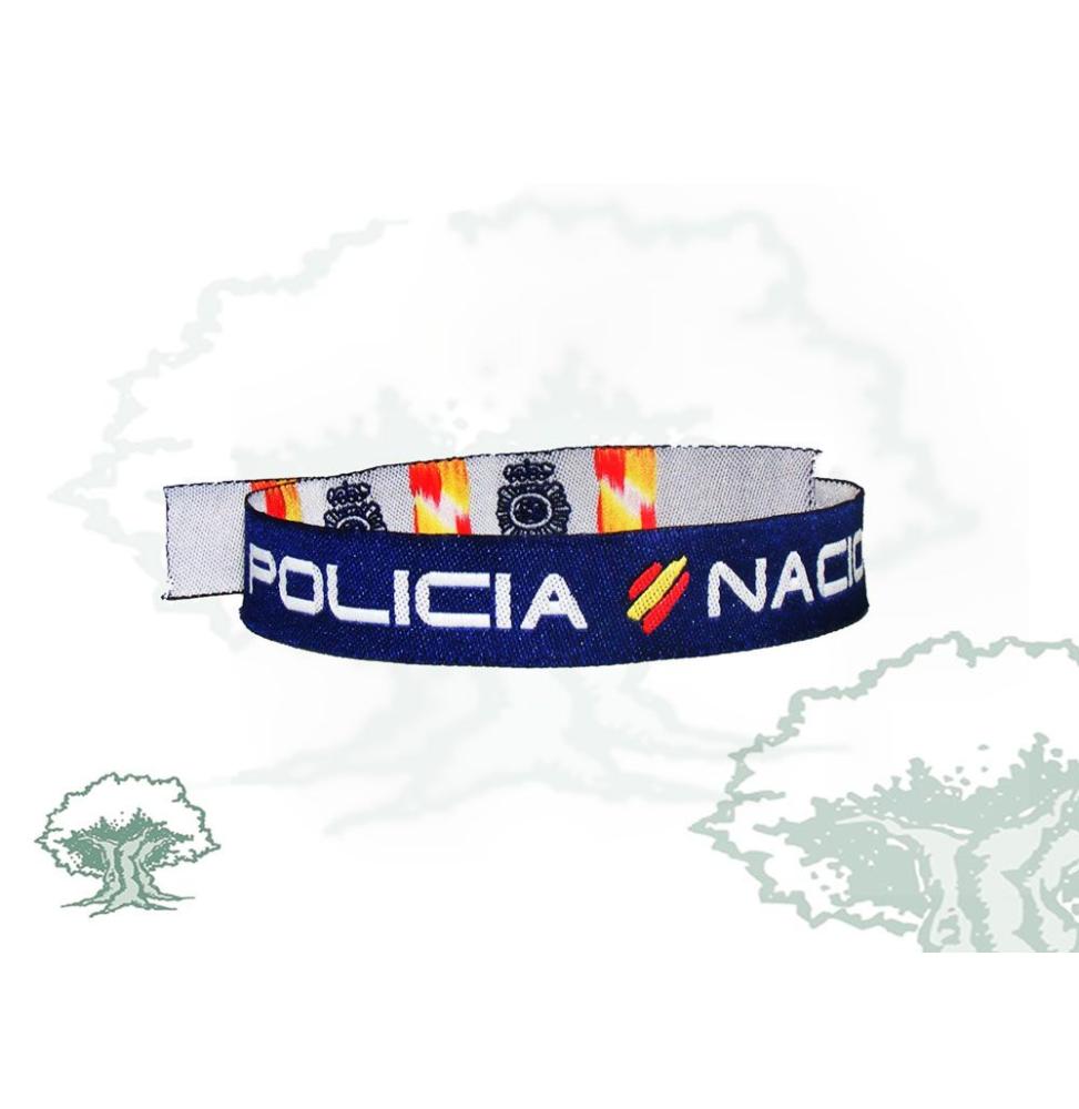 Pulsera Policía Nacional de tela