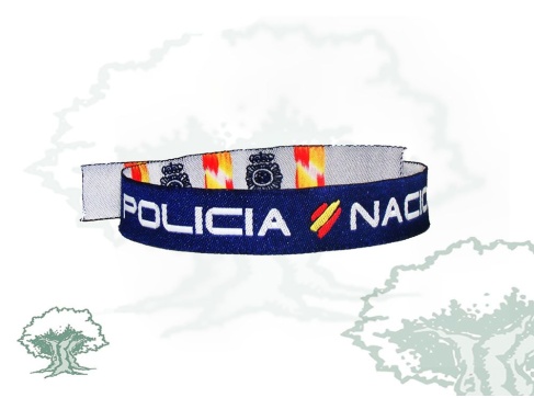 Pulsera Policía Nacional de tela