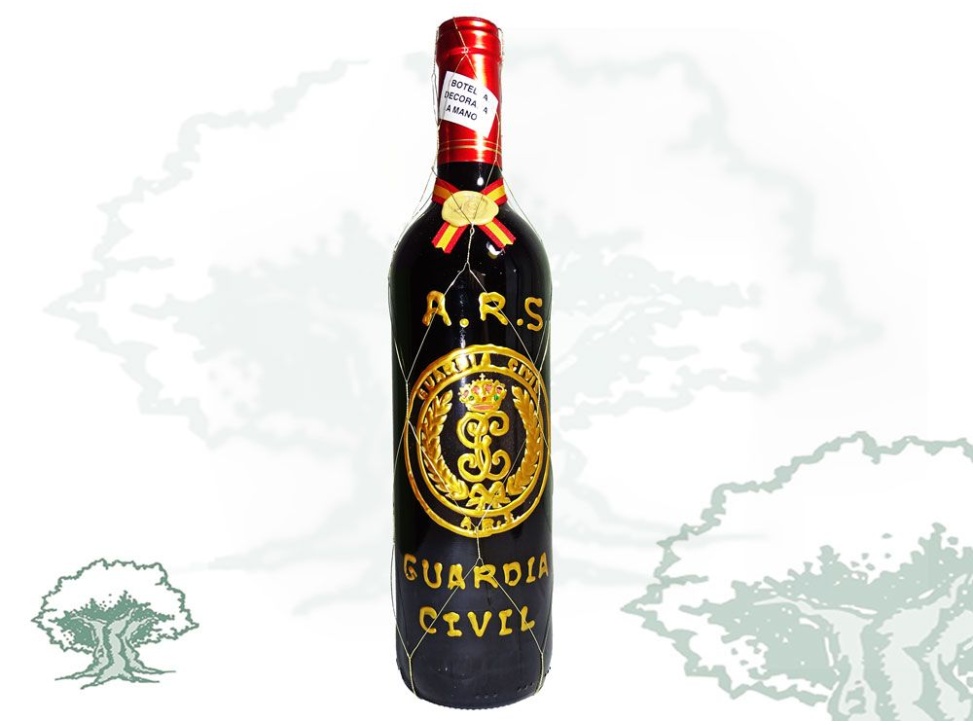 Botella de vino ARS Guardia Civil