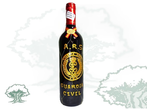 Botella de vino ARS de la Guardia Civil